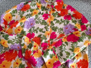 Camisa crop top flores S
