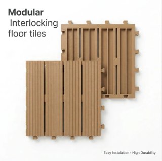 Baldosas Suelo Modular Entrelazadas