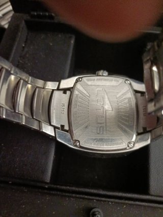 Reloj Lotus Cronógrafo Negro y Plateado