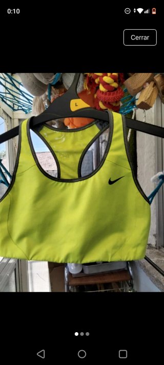 Top Nike Fosforescente Talla L