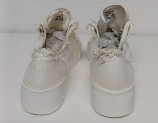 Zapatillas Pull&Bear plataforma blancas T.37