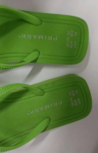 Chanclas Primark Verde Talla 37