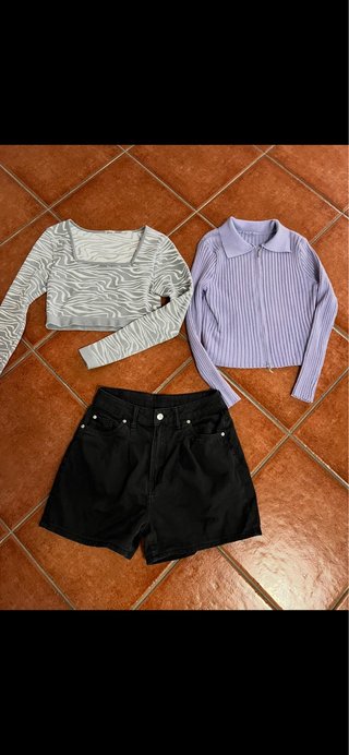 Lote 2 Vaqueros Talla M/38 + Bermudas+2 tops