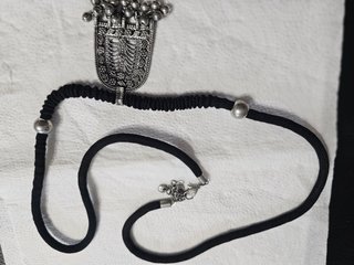 Collar Étnico Tribal Plateado