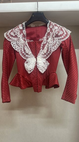 Corpiño fallera niña rojo