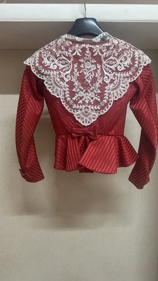 Corpiño fallera niña rojo