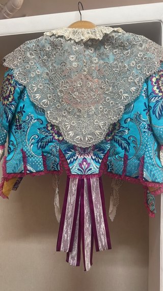 Corpiño Fallera Niña Azul y Morado
