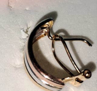 Pendientes Oro 18k Tricolor