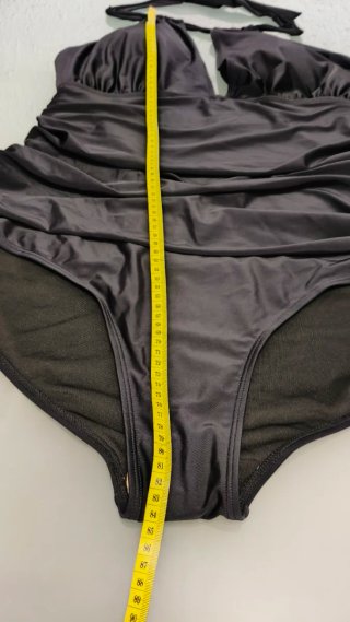 Bañador anudado al cuello negro talla 52/54