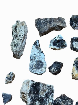 Lotto Silex di 17 Pietre Minerali Naturali
