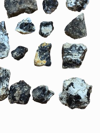 Lotto Silex di 17 Pietre Minerali Naturali