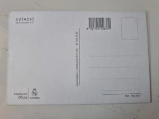 3 Postales Estadio Real Madrid CF