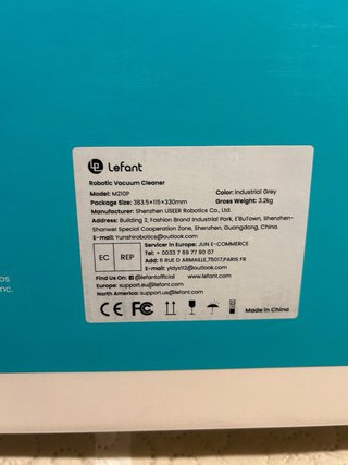 Robot Aspirador Lefant M210P, A Estrenar.