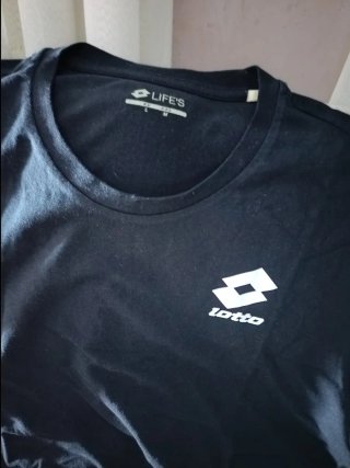 Camiseta Lotto Negra Talla L