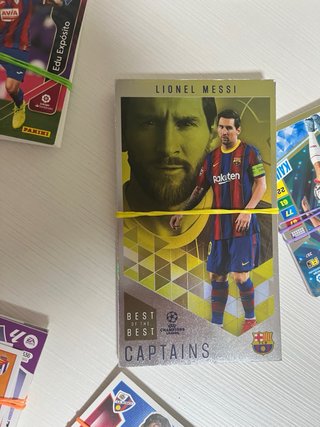 Pack cromos fútbol Champions League, tops Canicas
