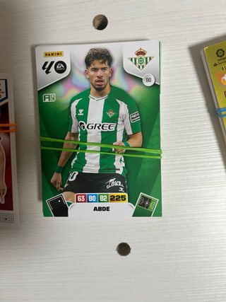Pack cromos fútbol Champions League, tops Canicas
