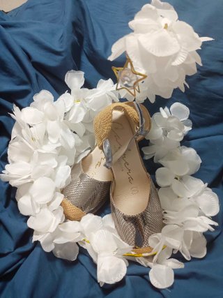 Sandalias Cabrera Mujer Oro y Plata