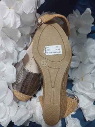Sandalias Cabrera Mujer Oro y Plata