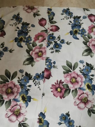 Blusa Estampada Flores Algodón Talla L