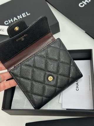 Cartera Chanel Negra Piel Granulada , Original