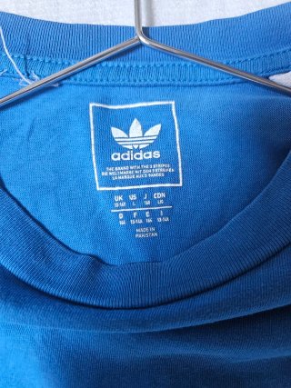 Camiseta Adidas Originals Azul y Blanca 13-14 años