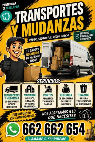 Mudanzas , portes y vaciados