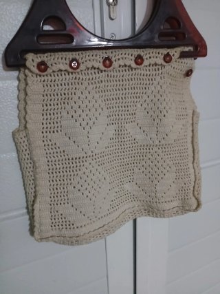 Bolso Vintage Tejido a Mano