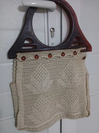 Bolso Vintage Tejido a Mano