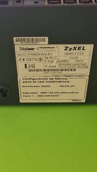 Router Zyxel P660HW-61 WiFi