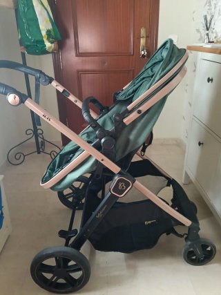 Silla de paseo Bebe - Verde y dorado