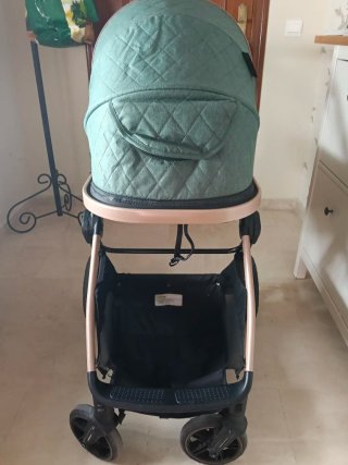 Silla de paseo Bebe - Verde y dorado
