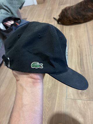 Gorra Lacoste Negra Ajustable