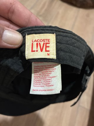 Gorra Lacoste Negra Ajustable