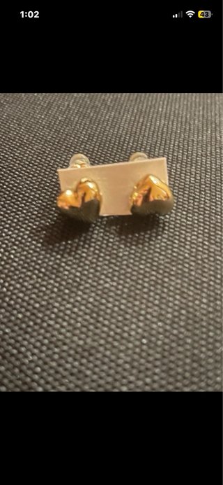 Pendientes Corazón Oro Laminado 14k