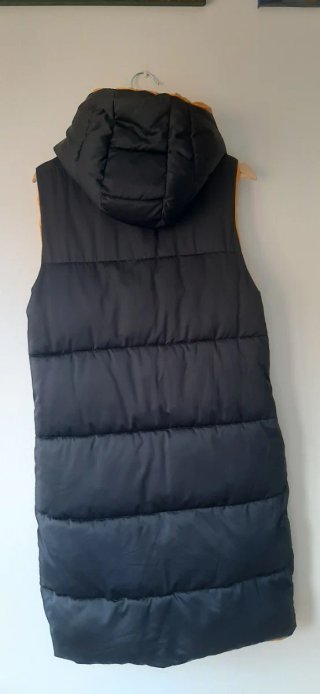 Chaleco largo acolchado reversible