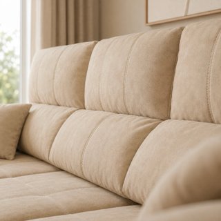 Sofá Cama Gris 3 Plazas 265cm Arcón
