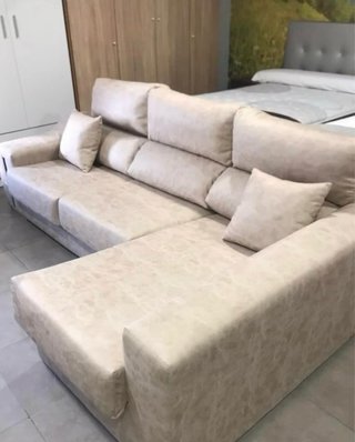 Sofá Cama Gris 3 Plazas 265cm Arcón