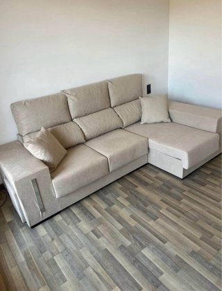 Sofá Cama Gris 3 Plazas 265cm Arcón