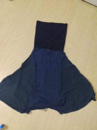 Vestido Negro y Azul Talla Única