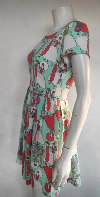 Vestido Kling Estampado Mujeres Talla S