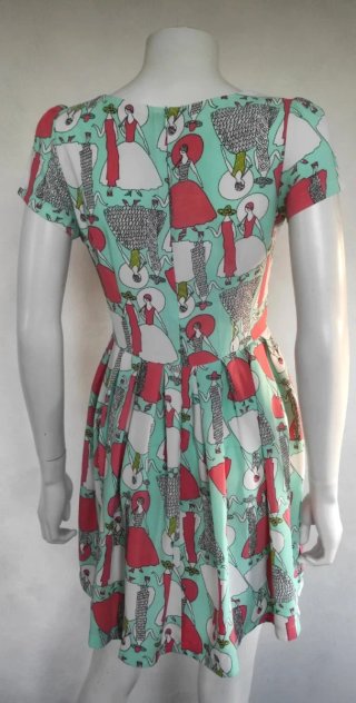 Vestido Kling Estampado Mujeres Talla S