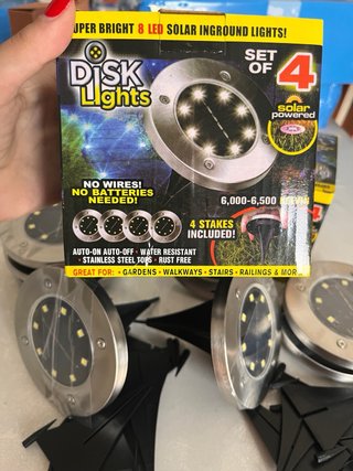 8 Faretti Solari da terra 11,5cm di diametro
