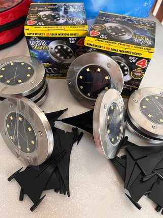 8 Faretti Solari da terra 11,5cm di diametro