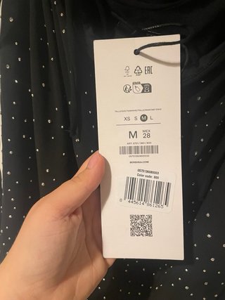 Vestito Bershka nero con strass