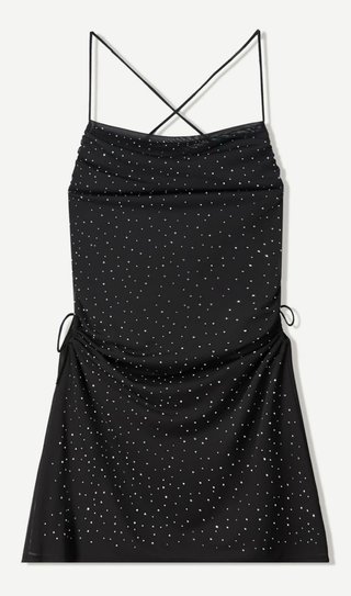 Vestito Bershka nero con strass