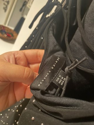 Vestito Bershka nero con strass