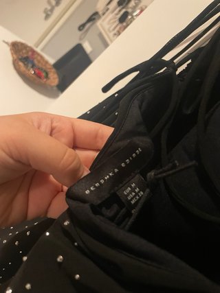 Vestito Bershka nero con strass