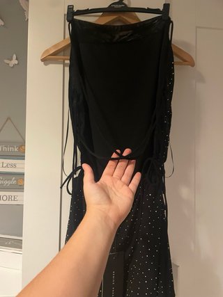 Vestito Bershka nero con strass