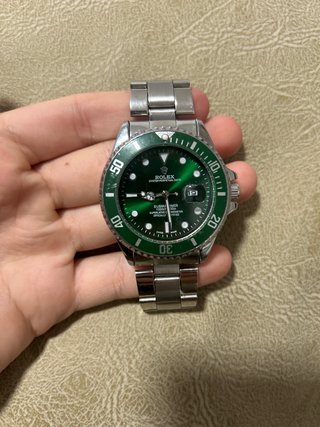 Rolex Submariner Verde Acero Inoxidable
