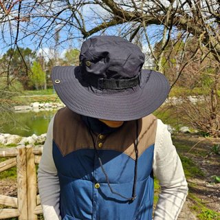 Gorro Pescador Negro con Cuerda | Sombrero Unisex
